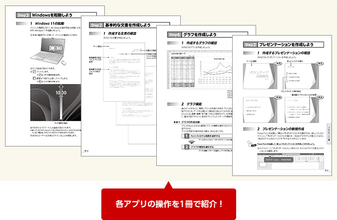 各アプリの操作を1冊で紹介