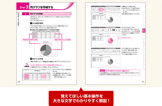 覚えてほしい基本操作を大きな文字でわかりやすく解説