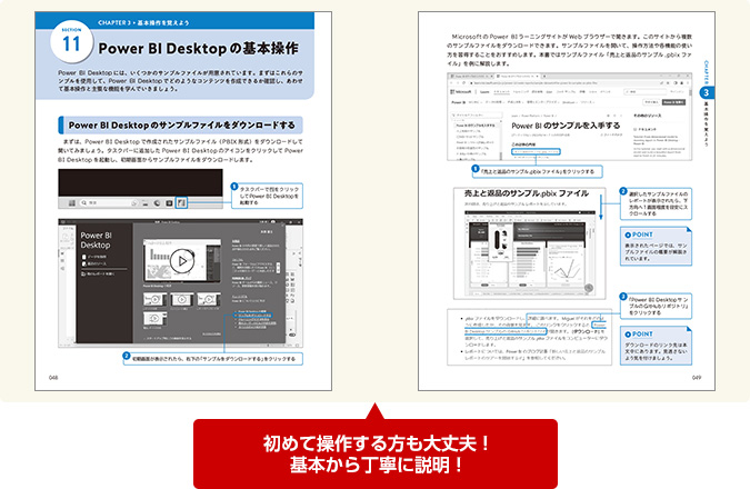 初めて操作する方も大丈夫 基本から丁寧に説明